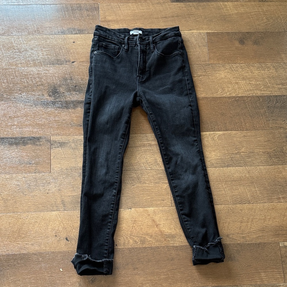 Good American Good Legs Black Skinny Jeans